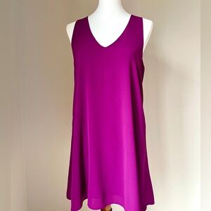 Fuchsia Sleeveless Shift Dress